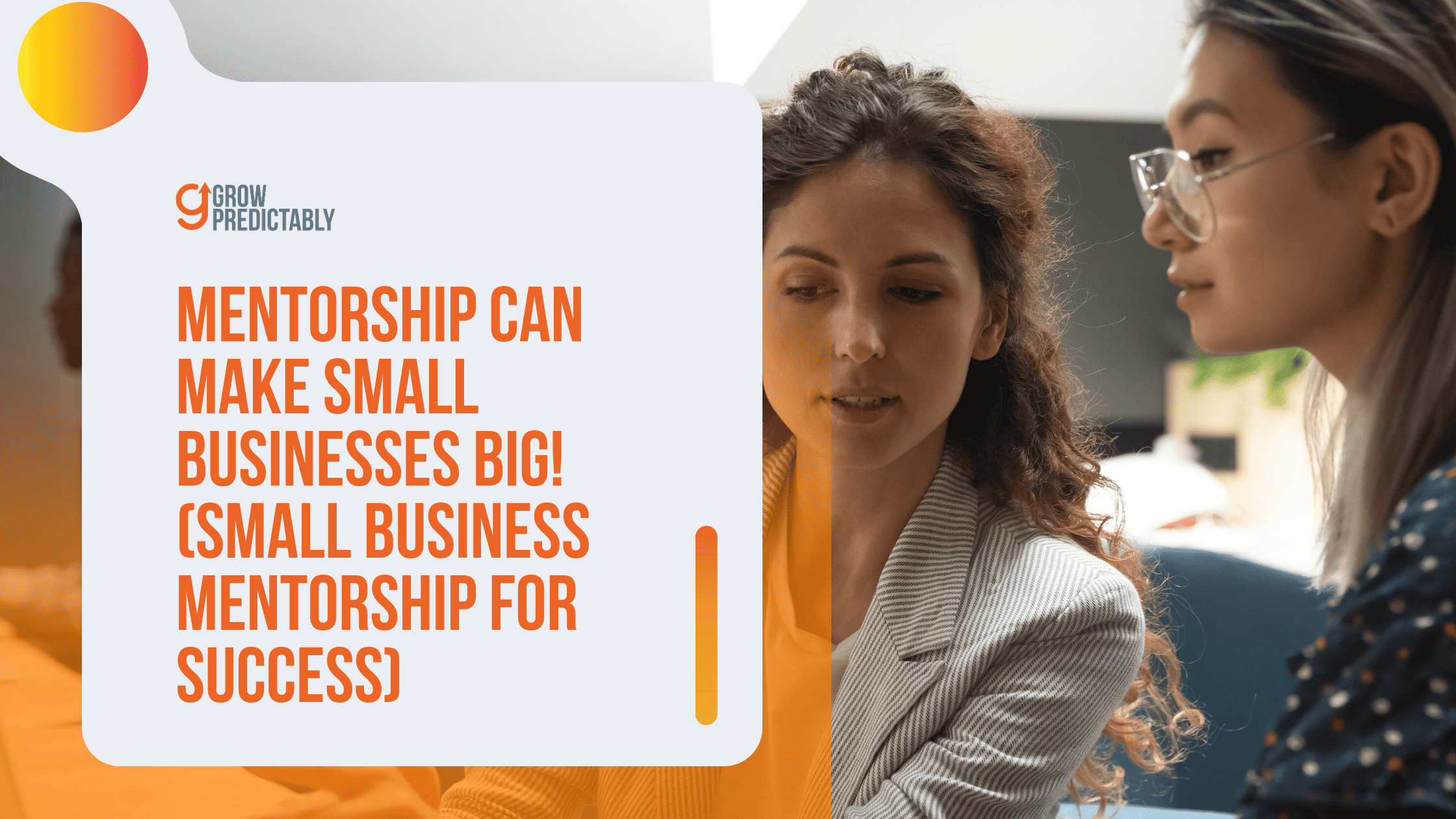 small business mentorship accountability for success