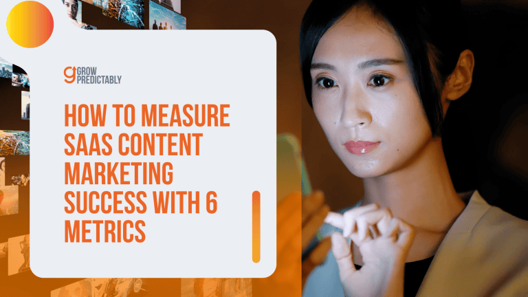 how to measure saas content marketing