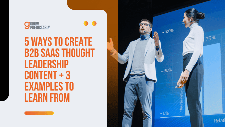 B2B SaaS thought leadership content