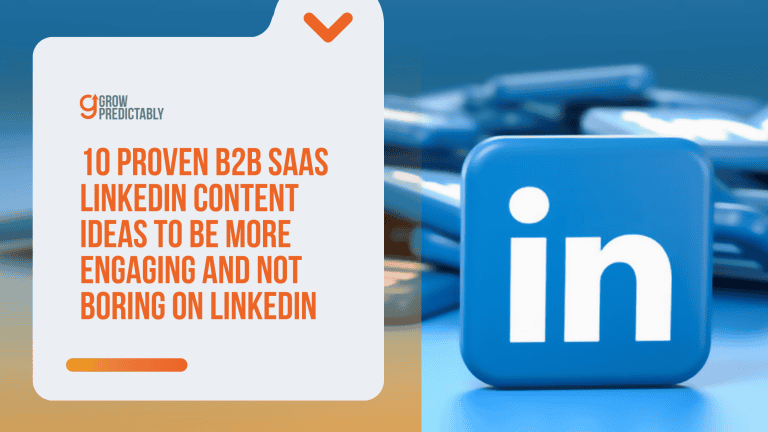 B2B SaaS linkedin content