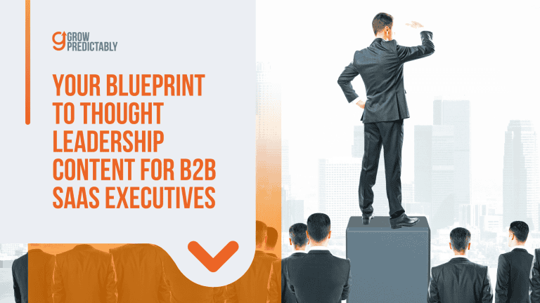 thought leadership content for b2b saas executives