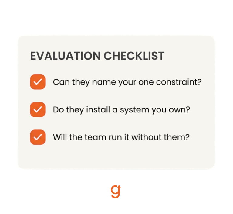A three-question checklist for evaluating a marketing leader