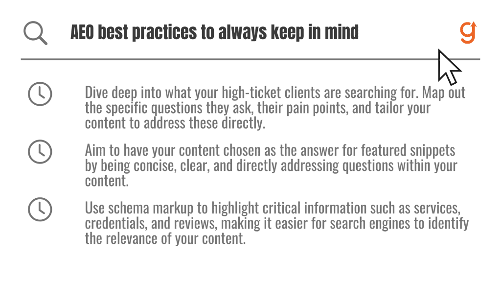 AEO best practices to always keep in mind