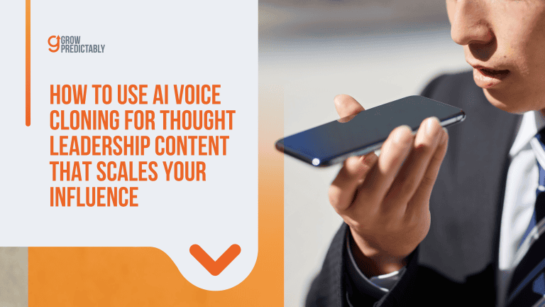 How to Use AI Voice Cloning for Thought Leadership Content That Scales Your Influence