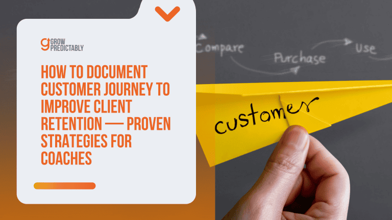 how to document customer journey to improve client retention