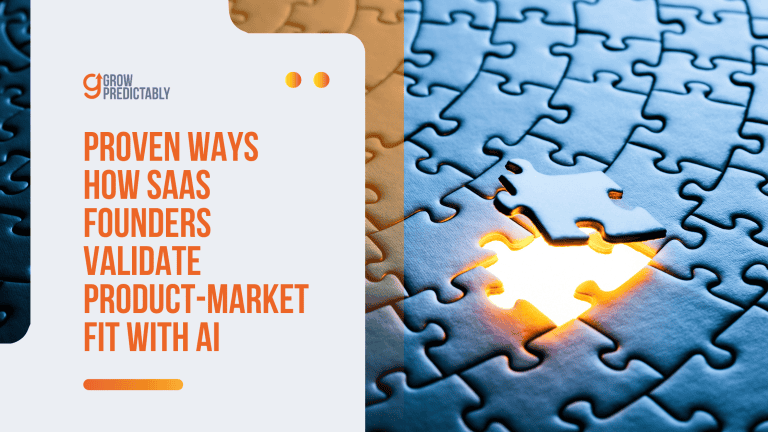 how SaaS founders validate product-market fit with AI
