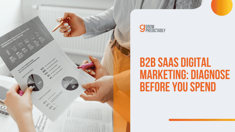 B2B SaaS Digital Marketing: Diagnose Before You Spend